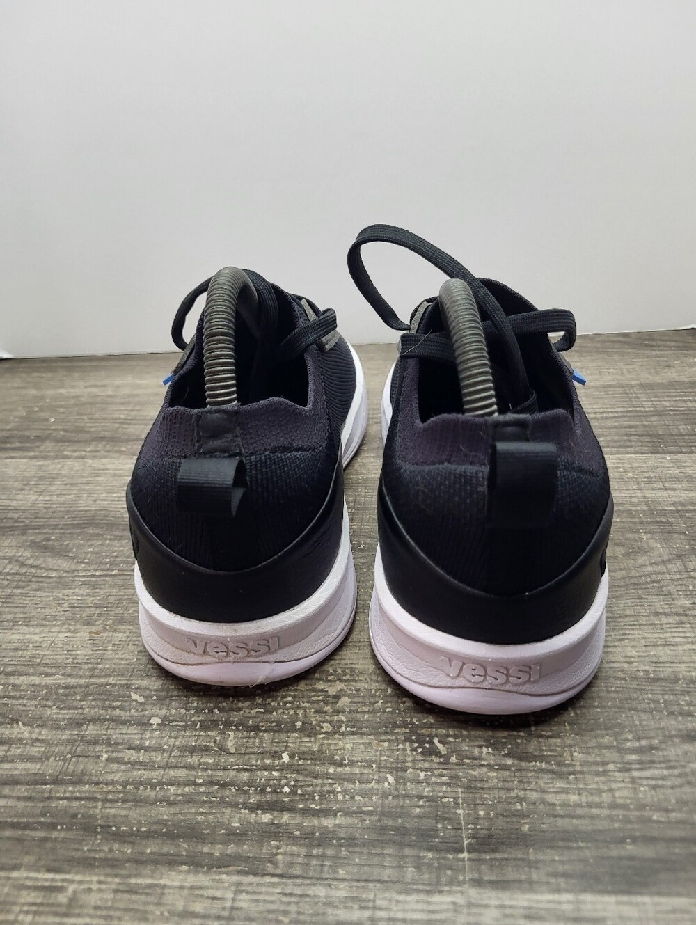 Vessi Womens Weekend Neo Sneakers Size 8 Waterproof Black Knit Casual Shoes - Picture 5 of 10